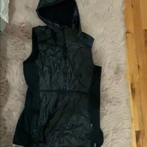 New balance workout vest with hoodie.